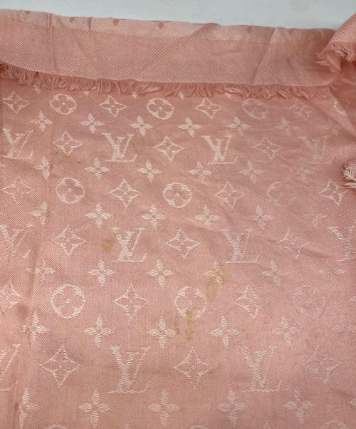 LOUIS VUITTON（ルイ ヴィトン）LOUIS VUITTON (ルイ ヴィトン) モノグラムシルクストール ピンクの古着・服飾アイテム