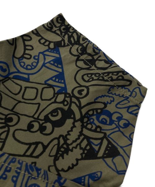 COMME des GARCONS SHIRT（コムデギャルソンシャツ）COMME des GARCONS SHIRT (コムデギャルソンシャツ) NOAH LYON (ノア ライオン) 総柄S/Sシャツ オリーブ サイズ:Sの古着・服飾アイテム