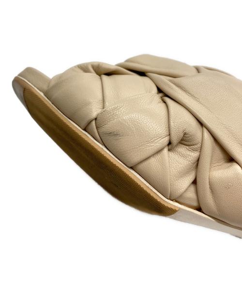 Brenta（ブレンタ）Brenta (ブレンタ) イントレチャートヒールサンダル ベージュ サイズ:36の古着・服飾アイテム