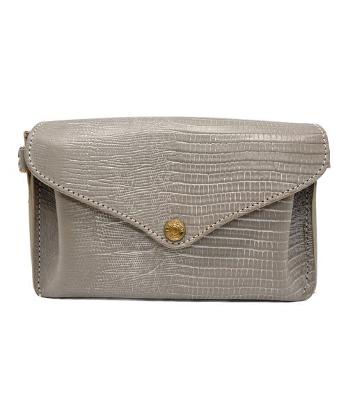 GLENROYAL（グレンロイヤル）GLENROYAL (グレンロイヤル) ストラップ付きフルブライドルレザーミディアムパース ベージュ サイズ:なしの古着・服飾アイテム