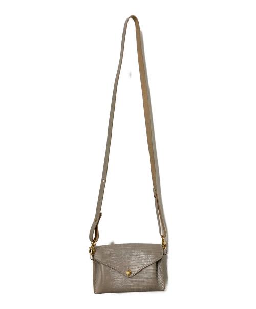 GLENROYAL（グレンロイヤル）GLENROYAL (グレンロイヤル) ストラップ付きフルブライドルレザーミディアムパース ベージュ サイズ:なしの古着・服飾アイテム