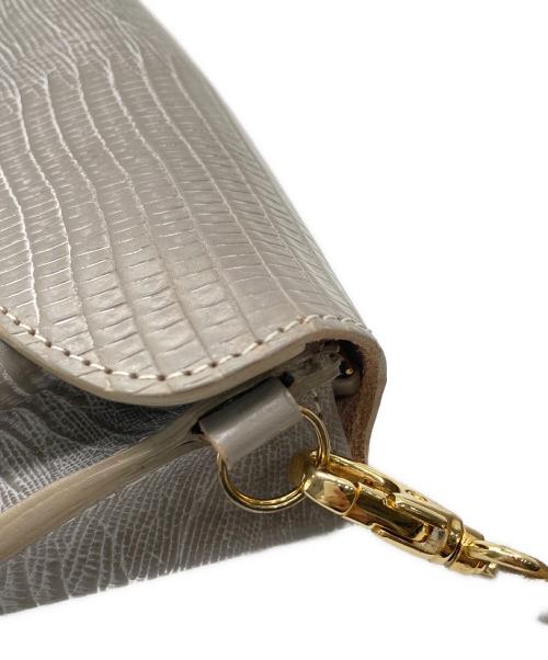 GLENROYAL（グレンロイヤル）GLENROYAL (グレンロイヤル) ストラップ付きフルブライドルレザーミディアムパース ベージュ サイズ:なしの古着・服飾アイテム