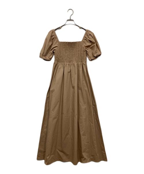 B:MING LIFE STORE（ビーミングライフストア）B:MING LIFE STORE (ビーミングライフストア) オーガニックコットン シャーリング ワンピース ベージュ サイズ:Sの古着・服飾アイテム