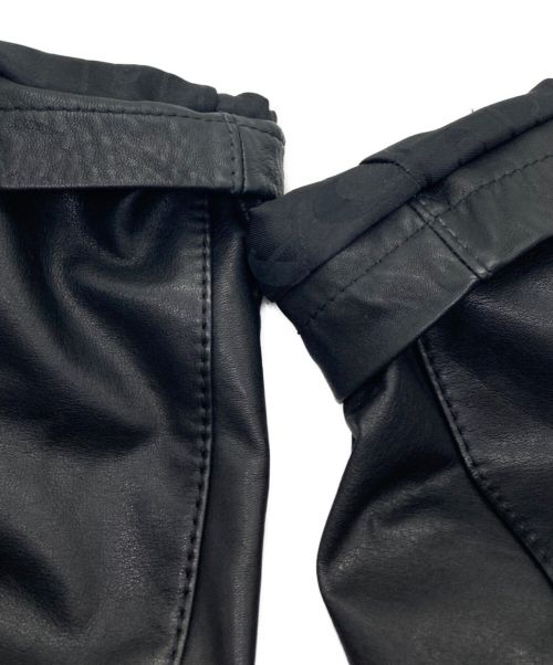 COACH（コーチ）COACH (コーチ) レザーカーコート ブラック サイズ:Sの古着・服飾アイテム