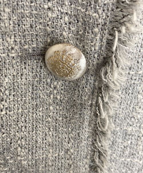 La TOTALITE（ラ ト―タリテ）La TOTALITE (ラ ト―タリテ) ミックスツイードノーカラージャケット グレー サイズ:FREEの古着・服飾アイテム