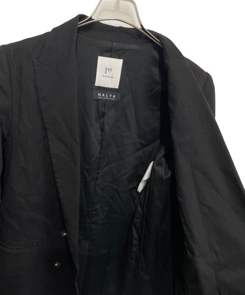 1er Arrondissement（プルミエ アロンディスモン）1er Arrondissement (プルミエ アロンディスモン) リネンテーラードジャケット ブラック サイズ:Mの古着・服飾アイテム