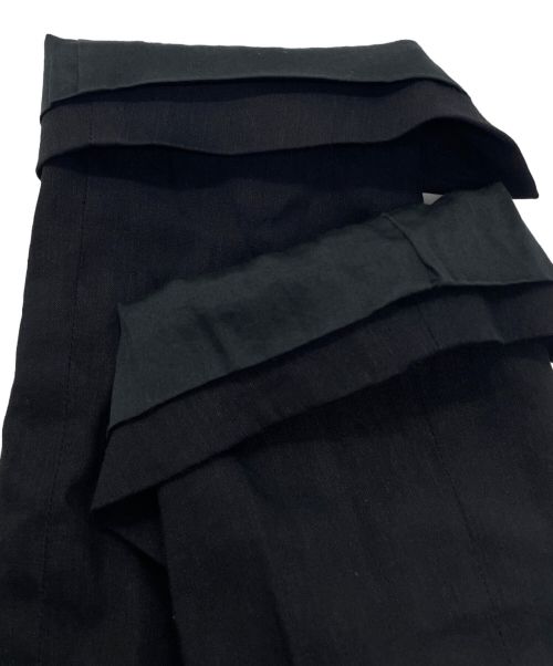 1er Arrondissement（プルミエ アロンディスモン）1er Arrondissement (プルミエ アロンディスモン) リネンテーラードジャケット ブラック サイズ:Mの古着・服飾アイテム