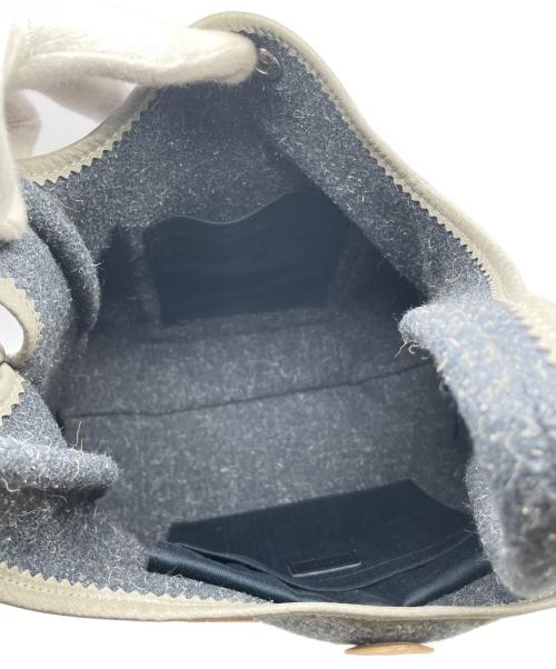 genten（ゲンテン）genten (ゲンテン) 尾州ウール2WAYバッグ ネイビー サイズ:なしの古着・服飾アイテム