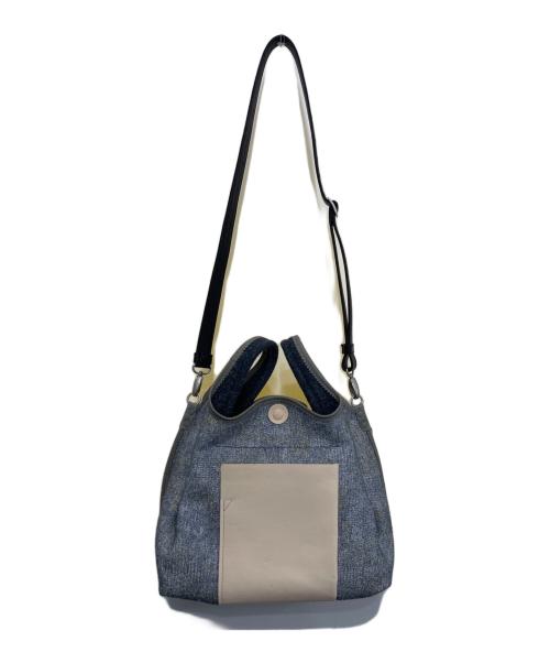 genten（ゲンテン）genten (ゲンテン) 尾州ウール2WAYバッグ ネイビー サイズ:なしの古着・服飾アイテム