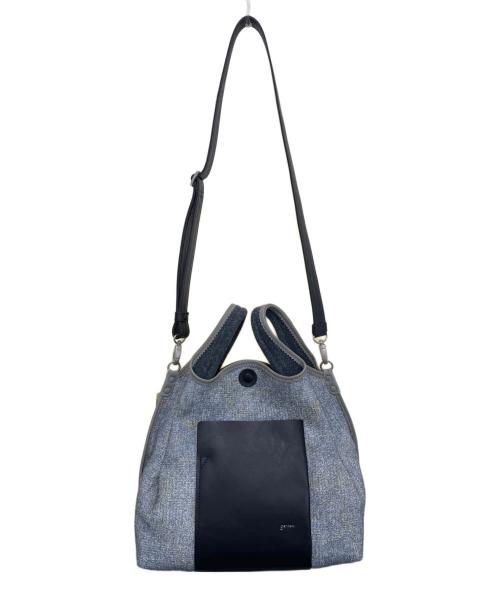 genten（ゲンテン）genten (ゲンテン) 尾州ウール2WAYバッグ ネイビー サイズ:なしの古着・服飾アイテム