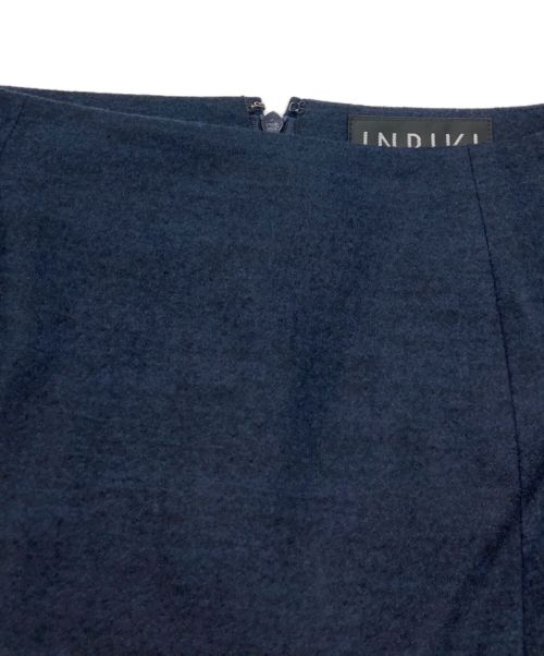INDIVI（インディヴィ）INDIVI (インディヴィ) ウールノーカラースーツ ネイビー サイズ:Sの古着・服飾アイテム