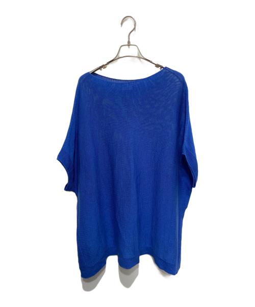 IENA（イエナ）IENA (イエナ) コットンギマポンチョプルオーバー ブルー サイズ:FREEの古着・服飾アイテム