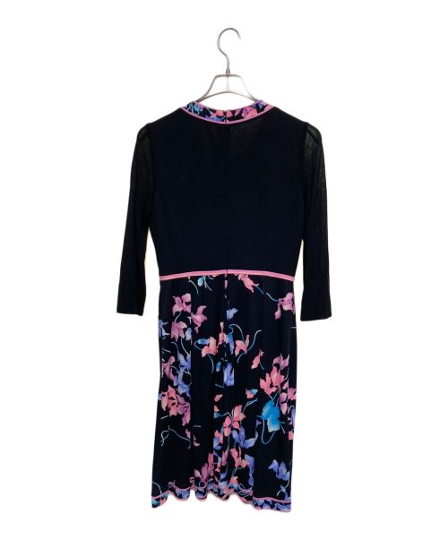 LEONARD FASHION（レオナールファッション）LEONARD FASHION　 (レオナールファッション) ドッキングワンピース ブラック サイズ:SIZE40の古着・服飾アイテム
