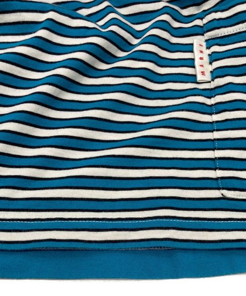 MARNI（マルニ）MARNI (マルニ) ボーダーTシャツ ブルー サイズ:SIZE48の古着・服飾アイテム