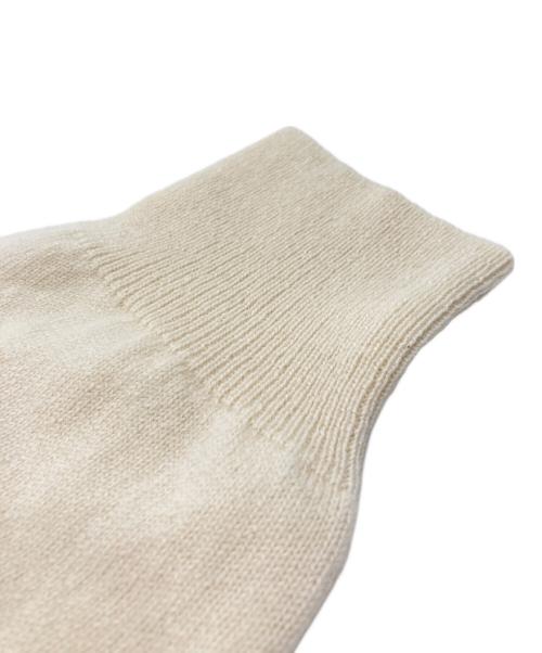 PLAY COMME des GARCONS（プレイコムデギャルソン）PLAY COMME des GARCONS (プレイ コムデギャルソン) カシミヤハートワッペンカーディガン ベージュ サイズ:Lの古着・服飾アイテム