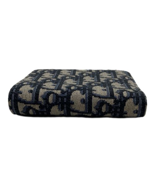 Christian Dior（クリスチャン ディオール）Christian Dior (クリスチャン ディオール) トロッター二つ折り財布 ネイビーの古着・服飾アイテム