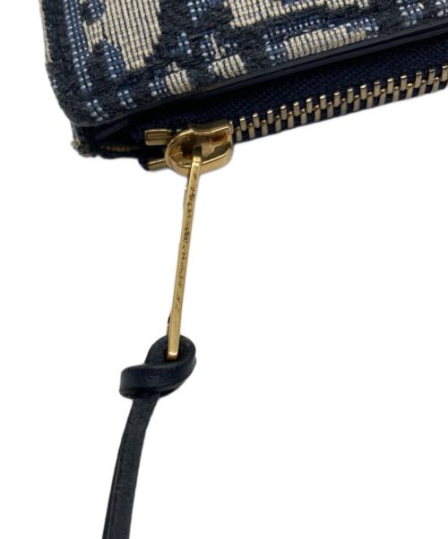 Christian Dior（クリスチャン ディオール）Christian Dior (クリスチャン ディオール) トロッター二つ折り財布 ネイビーの古着・服飾アイテム