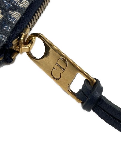 Christian Dior（クリスチャン ディオール）Christian Dior (クリスチャン ディオール) トロッター二つ折り財布 ネイビーの古着・服飾アイテム