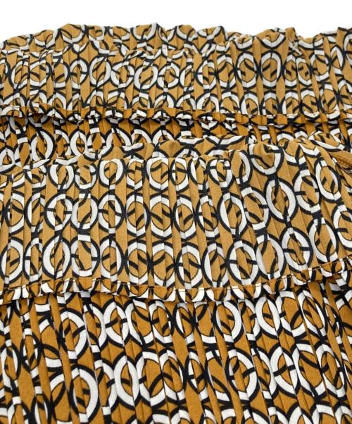 eimy istoire（エイミーイストワール）eimy istoire (エイミーイストワール) プリーツドッキングオールインワン ブラウン サイズ:Fの古着・服飾アイテム