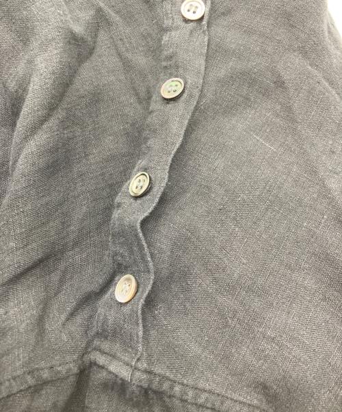 23区（ニジュウサンク）23区 (ニジュウサンク) リネンブラウス ブラック サイズ:38の古着・服飾アイテム