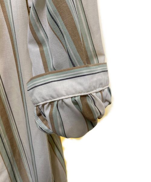 URBAN RESEARCH DOORS（アーバンリサーチドアーズ）URBAN RESEARCH DOORS (アーバンリサーチドアーズ) カラーストライプワンピース グリーン サイズ:Ｍの古着・服飾アイテム