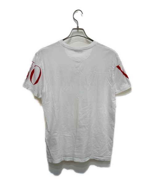 VALENTINO（ヴァレンティノ）VALENTINO (ヴァレンティノ) ロゴＴシャツ ホワイト×レッド サイズ:Sの古着・服飾アイテム