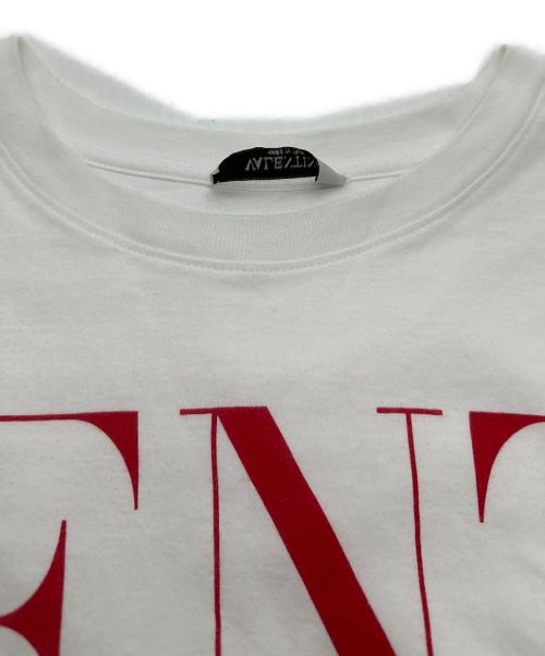 VALENTINO（ヴァレンティノ）VALENTINO (ヴァレンティノ) ロゴＴシャツ ホワイト×レッド サイズ:Sの古着・服飾アイテム
