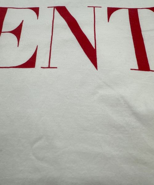 VALENTINO（ヴァレンティノ）VALENTINO (ヴァレンティノ) ロゴＴシャツ ホワイト×レッド サイズ:Sの古着・服飾アイテム