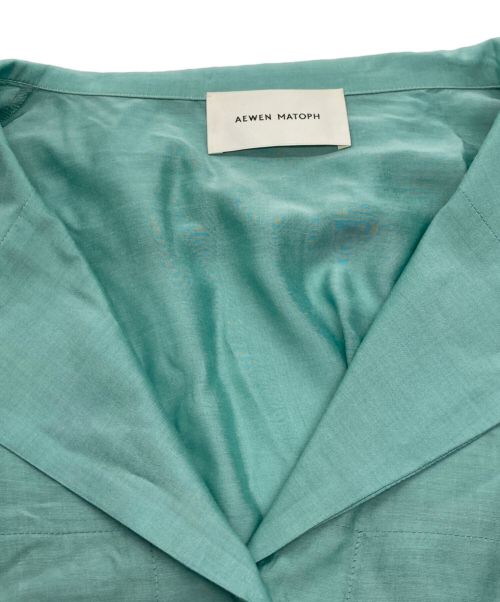 AEWEN MATOPH（イウエン マトフ）AEWEN MATOPH (イウエン マトフ) RA/SI オープンカラー ブラウス グリーン サイズ:なしの古着・服飾アイテム