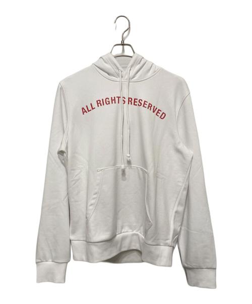 DIESEL（ディーゼル）DIESEL (ディーゼル) プルオーバープリントパーカー ホワイト サイズ:Lの古着・服飾アイテム