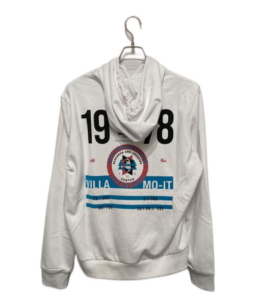 DIESEL（ディーゼル）DIESEL (ディーゼル) プルオーバープリントパーカー ホワイト サイズ:Lの古着・服飾アイテム