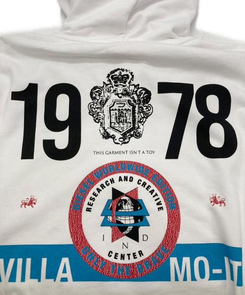 DIESEL（ディーゼル）DIESEL (ディーゼル) プルオーバープリントパーカー ホワイト サイズ:Lの古着・服飾アイテム