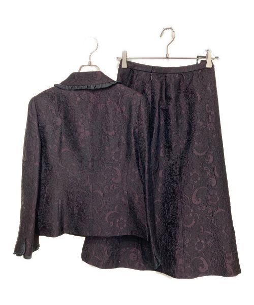 Leilian（レリアン）Leilian (レリアン) 総レース セットアップスーツ パープル サイズ:なしの古着・服飾アイテム