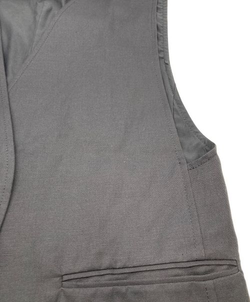 MACPHEE（マカフィー）MACPHEE (マカフィー) コットンリネンオーバーサイズベスト ブラック サイズ:Sの古着・服飾アイテム