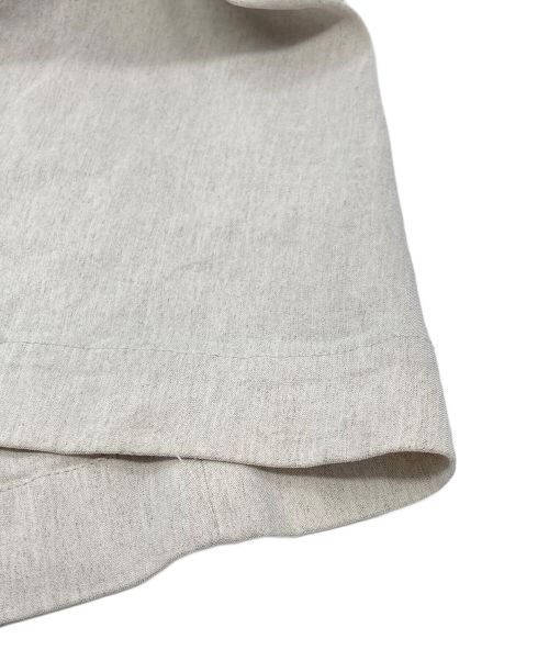 23区（ニジュウサンク）23区 (ニジュウサンク) リネンヴィスコースストレッチロング ジレ ベージュ サイズ:38の古着・服飾アイテム