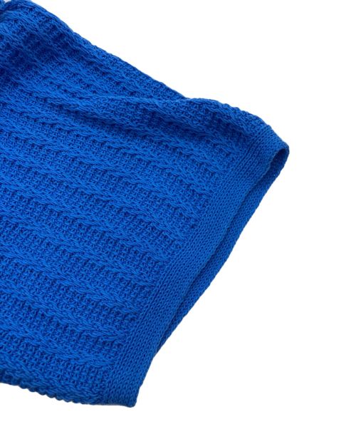 BEAUTY&YOUTH（ビューティーアンドユース）BEAUTY&YOUTH (ビューティーアンドユース) ショートスリーブ ニット ブルー サイズ:FREEの古着・服飾アイテム