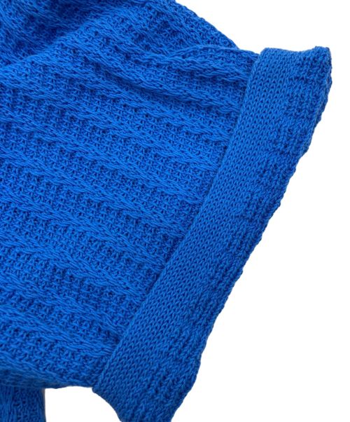 BEAUTY&YOUTH（ビューティーアンドユース）BEAUTY&YOUTH (ビューティーアンドユース) ショートスリーブ ニット ブルー サイズ:FREEの古着・服飾アイテム