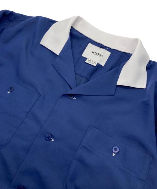 WTAPS（ダブルタップス）WTAPS (ダブルタップス) オープンカラーシャツ ブルー サイズ:Lの古着・服飾アイテム