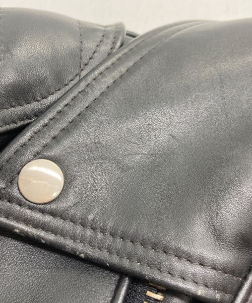 Lewis Leathers（ルイスレザース）Lewis Leathers (ルイスレザース) Star Lightning スターライトニング レザーライダースジャケット ブラック サイズ:32の古着・服飾アイテム