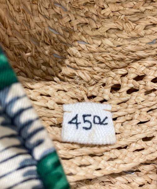 45R（フォーティファイブ・アール）45R (フォーティファイブ・アール) ラフィアハット ナチュラルの古着・服飾アイテム