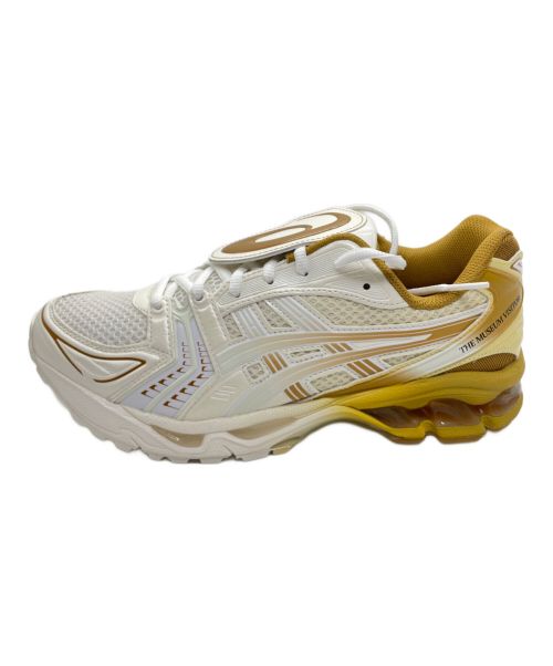 asics（アシックス）asics (アシックス) THE MUSEUM VISITOR (ザミュージアムビジター) GEL-KAYANO 14 × THE MUSEUM VISITOR イエロー サイズ:26.5 未使用品の古着・服飾アイテム