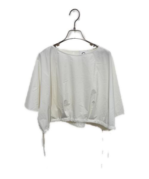 MARW UNITED ARROWS（マルゥ ユナイテッドアローズ）MARW UNITED ARROWS (マルゥ ユナイテッドアローズ) ショート丈ドローコードブラウス ホワイト サイズ:FREEの古着・服飾アイテム