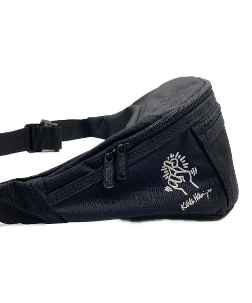 Manhattan Portage（マンハッタンポーテージ）Manhattan Portage (マンハッタンポーテージ) Keith Haring (キースヘリング) ウエストバッグ ブラックの古着・服飾アイテム