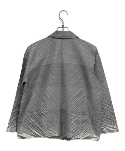 ISSEY MIYAKE（イッセイミヤケ）ISSEY MIYAKE (イッセイミヤケ) テーラードジャケット グレー サイズ:2の古着・服飾アイテム
