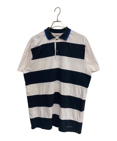 中古・古着通販】MARNI (マルニ) ボーダーポロシャツ ホワイト