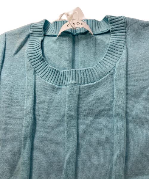 CINOH（チノ）CINOH (チノ) STUDIOUS別注ノースリーブニットドレス ブルー サイズ:36 未使用品の古着・服飾アイテム