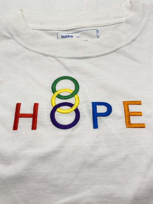 kudos（クードス）kudos (クードス) HOPE T-SHIRT ホワイト サイズ:3の古着・服飾アイテム
