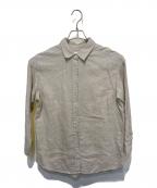 green label relaxingグリーンレーベルリラクシング）の古着「リネンシャツ」｜ベージュ