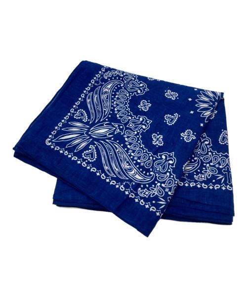 FORSOMEONE（フォーサムワン）FORSOMEONE (フォーサムワン) バンダナストール ブルーの古着・服飾アイテム