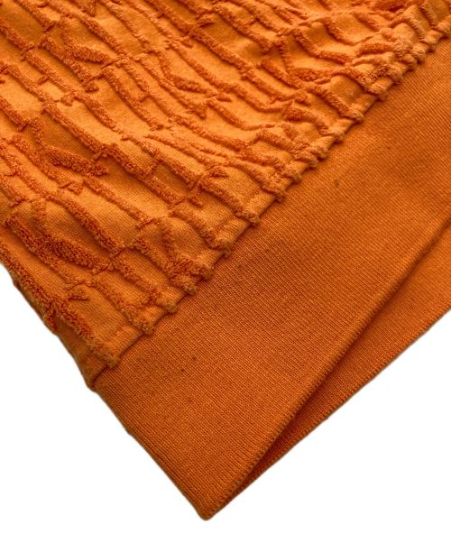 KITH（キス）KITH (キス) モノグラムレオテリーポロシャツ オレンジ サイズ:Lの古着・服飾アイテム